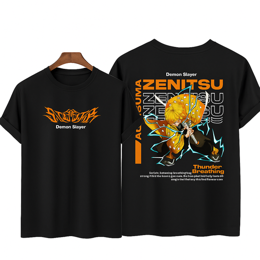 Demon Slayer Zenitsu Printed T-Shirt