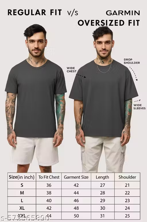 Demon Slayer Rengoku Oversized Black Cotton T-Shirt for Men