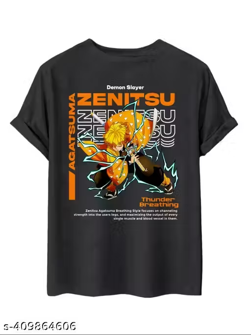 Demon Slayer Zenitsu Printed T-Shirt