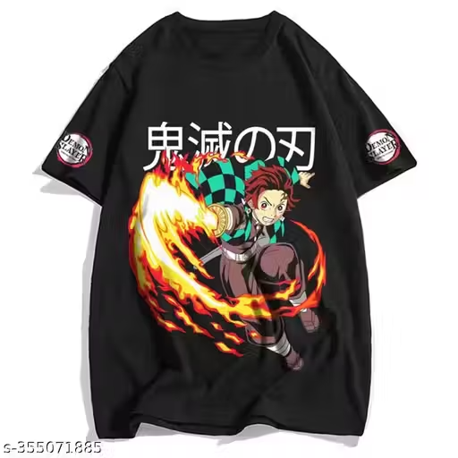 Demon Slayer Tanjiro Sun Breathing form Printed T-Shirt